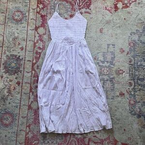 Aerie lilac gingham dress